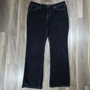 Nine West Vintage America Black Corduroy Pants Mid Rise Bootcut Womens 12/30